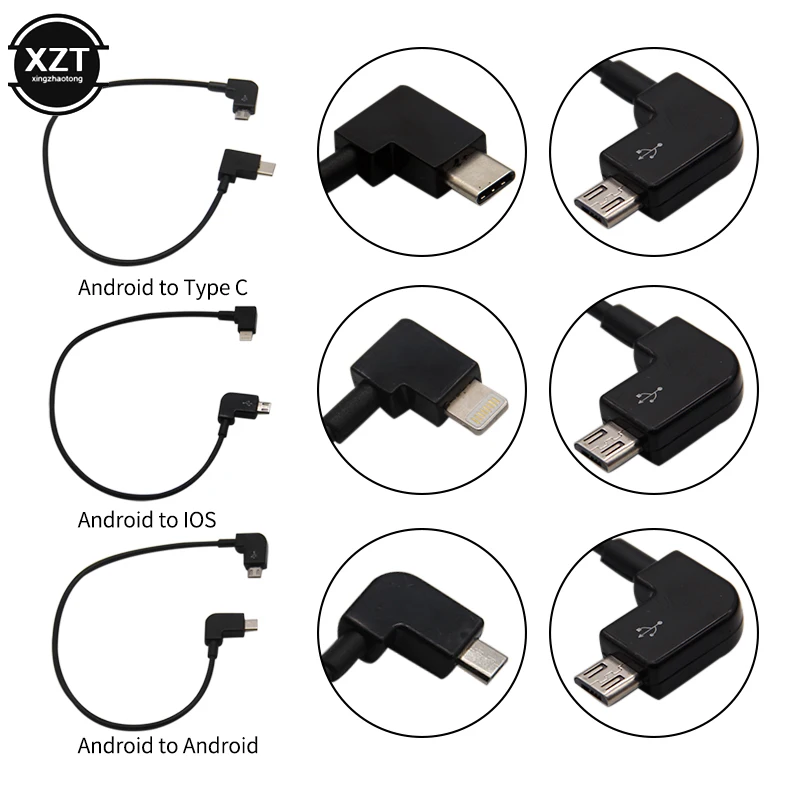 Micro-Port Cable for DJI Xiao SPARK Royal MAVIC PRO Air Drone Remote Control Data Cable Tablet Phone Adapter