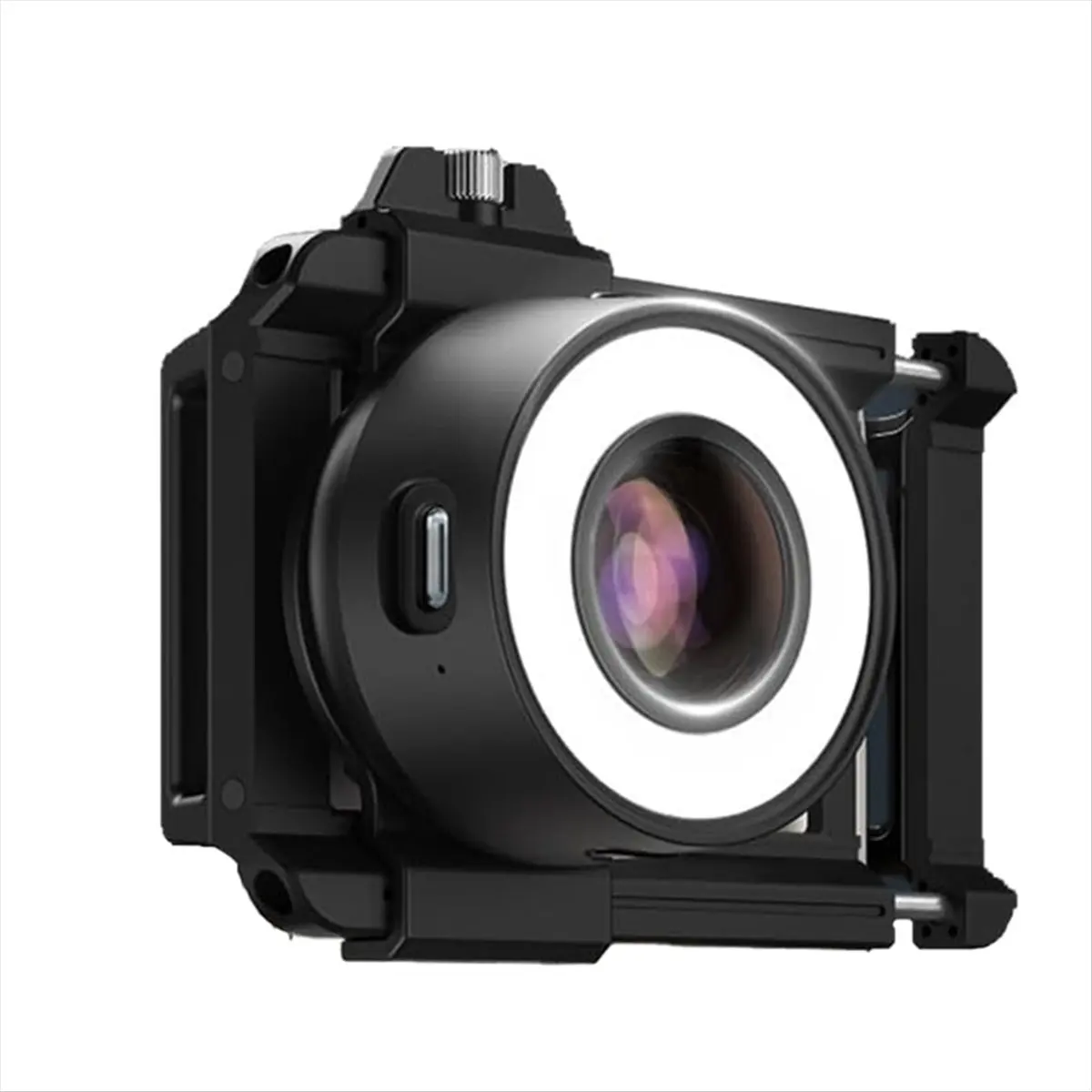 DT75BG 120X Zoom Macro Lens for Cell All Phones, Pocket Microscope Lens with Selfie Light, Macro Photography Lens Cell Phones