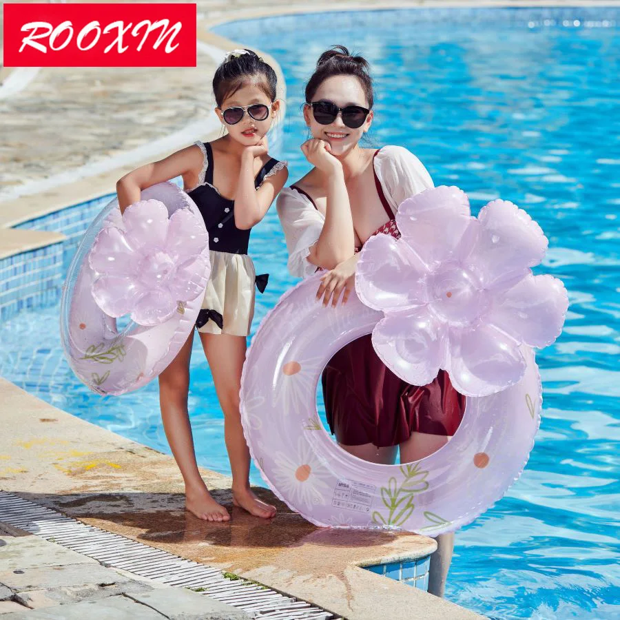 ROOXIN Baby Child Swim Ring Tube Inflatable Toy Swimming Ring For Kid Adult Swimming Circle Float Swim Pool Water Equipment