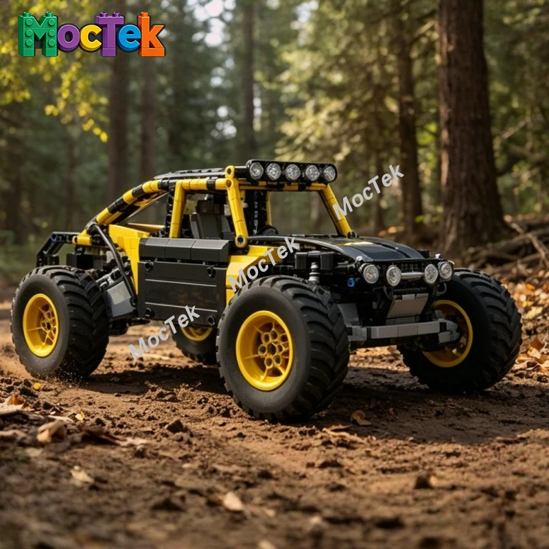 

Desert Beach Racing Buggy Car Building Blocks Simulation Retro Modified Vehicle Model Toy