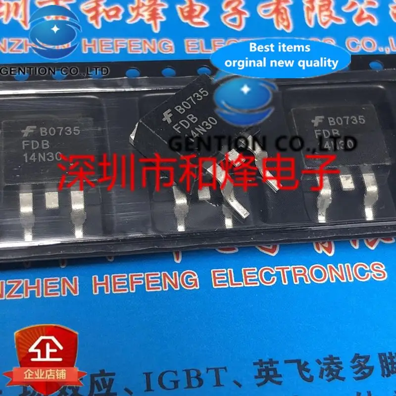 

10 шт. FDB14N30 TO-263 300 В 14 А в наличии 100% новые и оригинальные