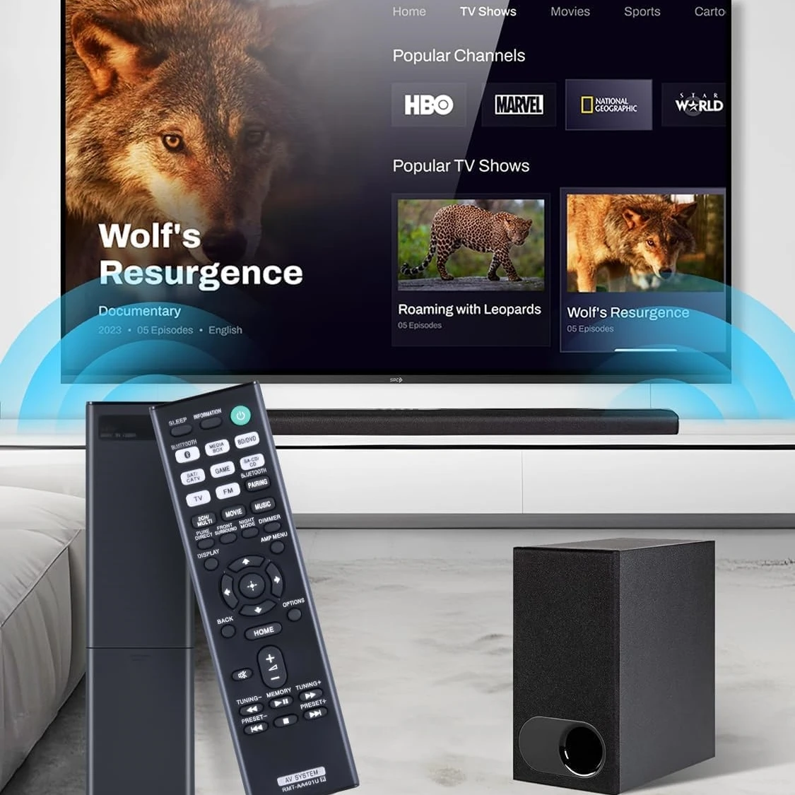 RMT-AA401U Replacement Remote Control Applicable for Sony AV Receiver STR-DH190 STR-DH590 STR-DH790 STRDH190 STRDH590 STRDH790