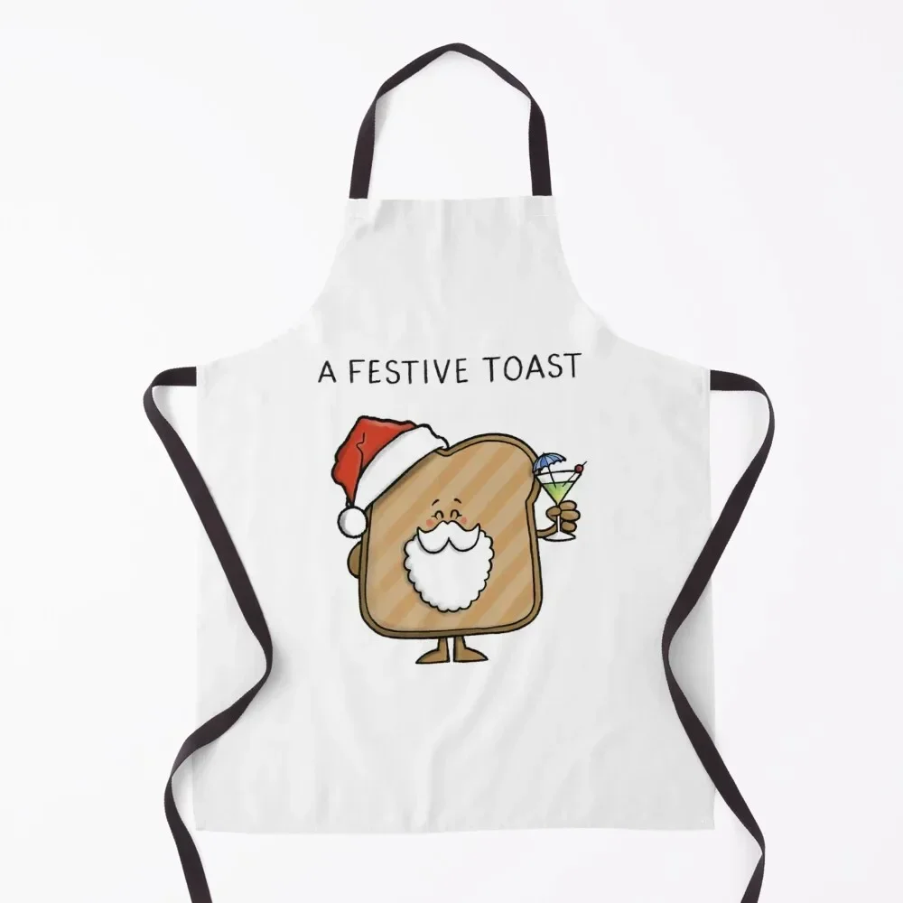 

Festive Toast Apron Kitchen New 2022 Year household woman Smock for hairdressing Apron