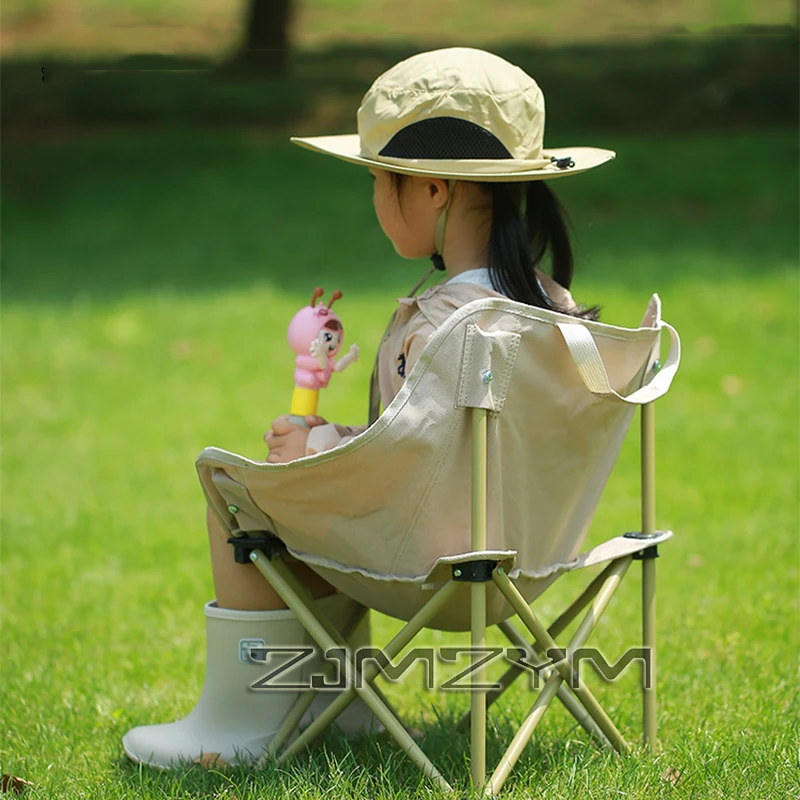 Portable Outdoor Folding Chair Oxford Cloth Foldable Lounge Chair With Drink Holder For  Camping Picnic Fishing Stool