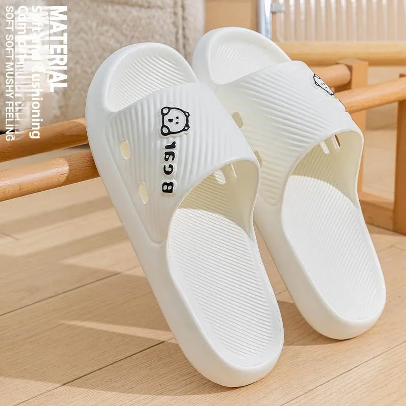 

Thick Bottom Slip Resistant Bath Slippers Men's Winter Casual Slippers Indoor Home Bathroom Use Comfortable Couples Slippers