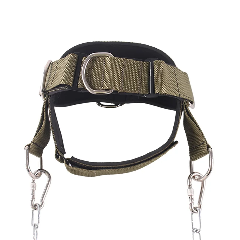 

NALFI-Weight Lifting Head Neck Straps,Nylon Cap With Chain,Increases Neck Core Strength,Neck Harness,Neck Trainer For Home