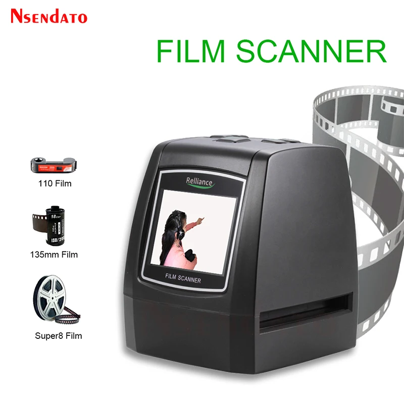 

14MP/22MP High-Resolution Photo Foto Film Scanner Convert 35 mm 8 mm Color 2.4" LCD Slide Viewer Film Digital Negative Scanner