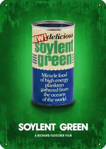 Mzzxpt Soylent Green Minimal Movie Posters Metal Tin Sign Wall Arts