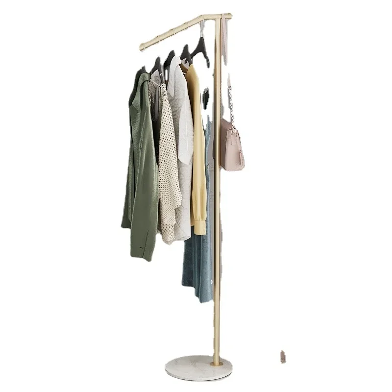 Simple Modern Vertical Clothes Hooks Metal Coat Hanger for Home Bedroom Living Room Rock Plate Pant Rack Sleek Storage Chic