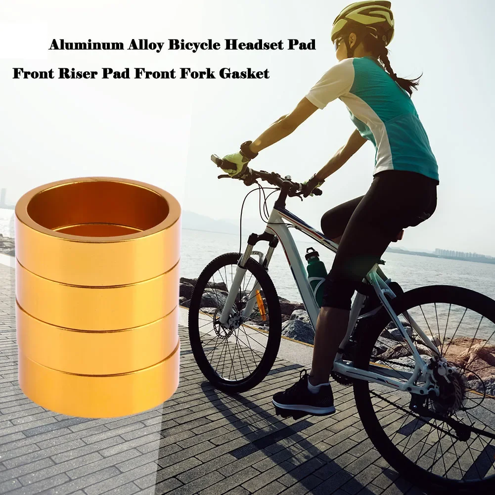 5pcs Bicycle Handlebar Headset Washer Aluminum Alloy MTB Mountain Road Bike Front Fork Spacer Gasket Ring Cycling Parts 10mm