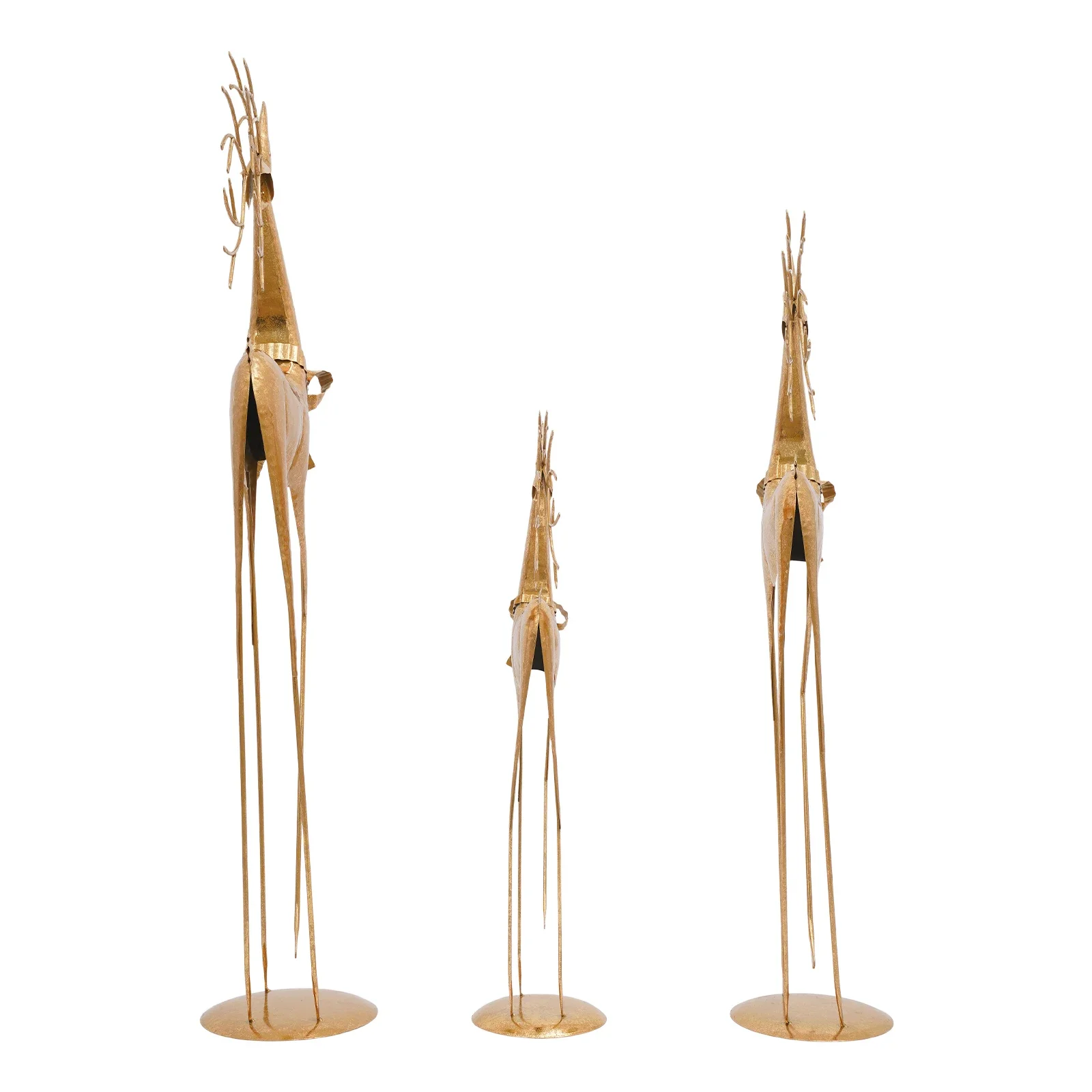 House Studio Gold Rentier Statue, Weihnachtsdekoration Innen Rentier Statue, große Weihnachts-Rentier-Dekorstatuen