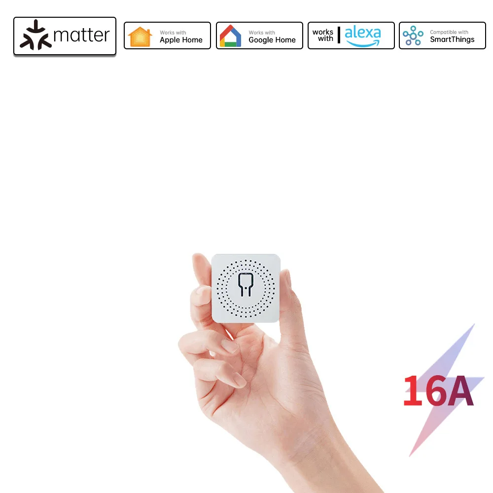 Smart Matter WiFi 16A Switch Module DIY Bulb Circuit Breaker App Remoter Support Homekit Siri Google Home Alexa Voice Assistant