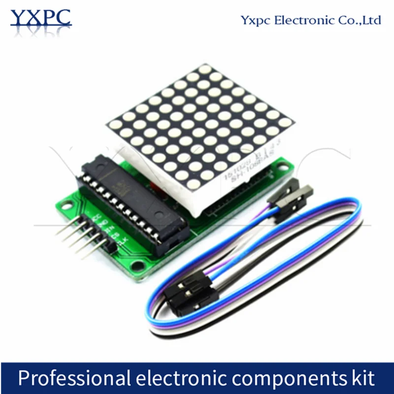 MAX7219 Dot Led Matrix Module MCU LED Display Control Module for arduino 5V Interface Module 8 x 8 Output Input Common Cathode