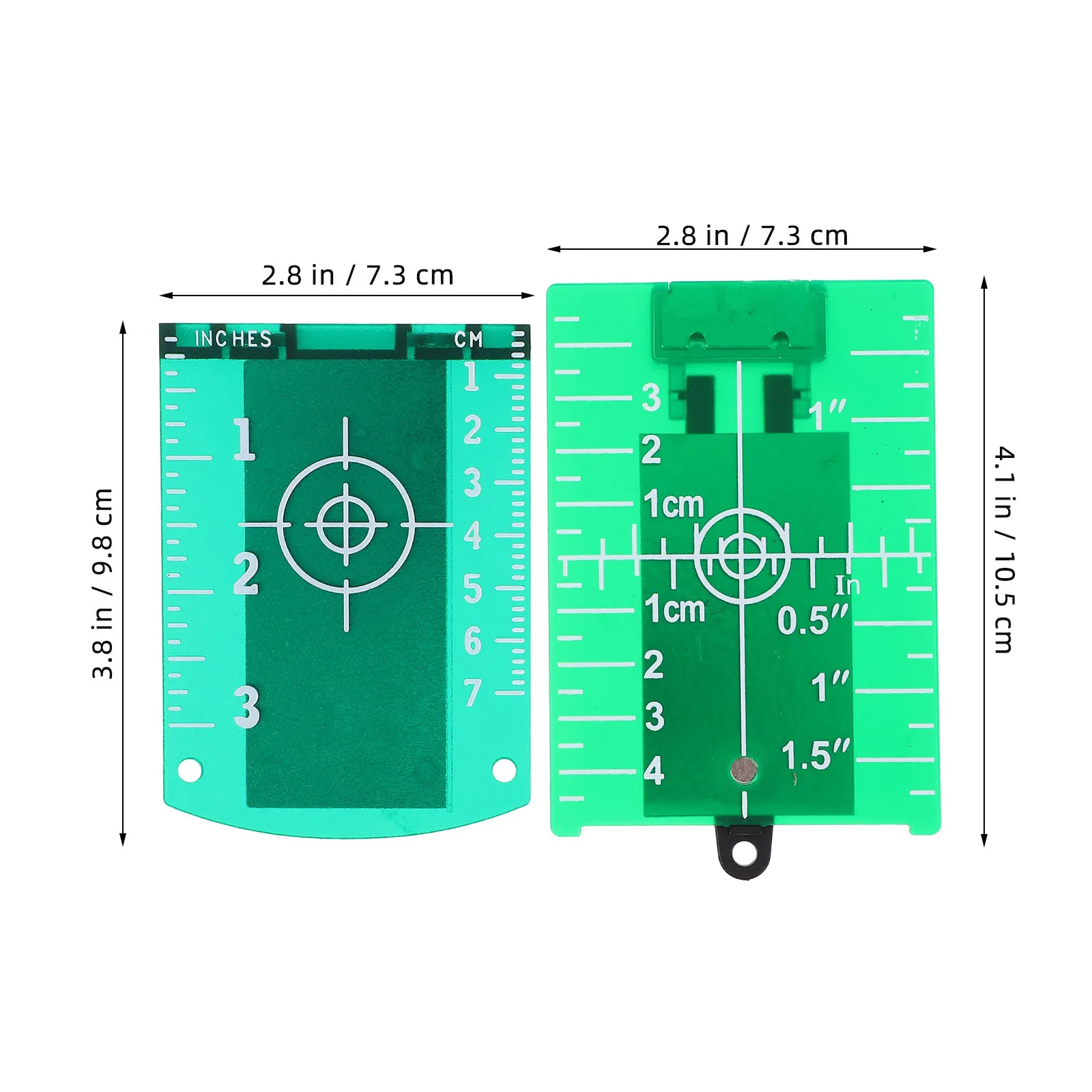 2 قطعة الهدف الليزر لوحة مغناطيسية قياس عالية الدقة داخلي في الهواء الطلق استخدام لوحة الشبكة حامل لوحة الهدف الليزر