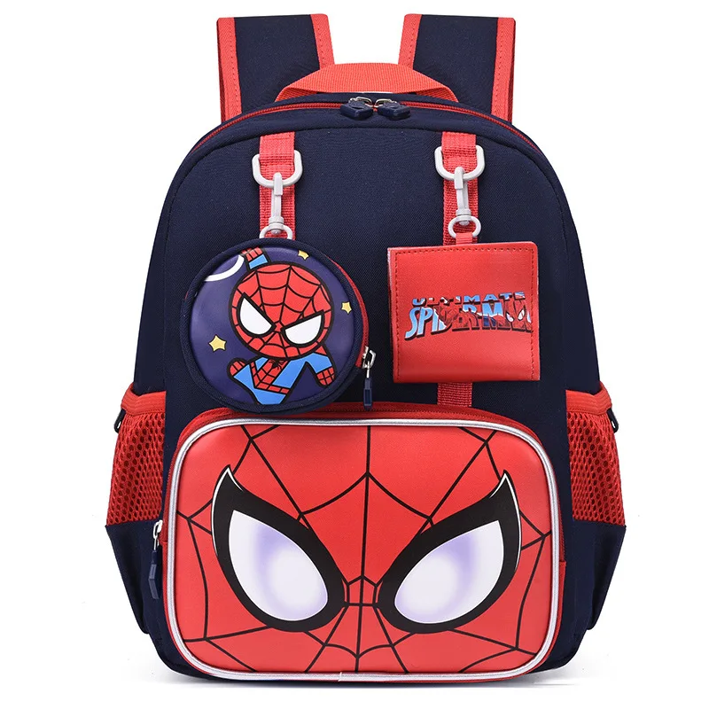 Disney-mochila escolar de los vengadores para niños, morral pequeño con dibujos animados de Spider-Man, bonito para guardería, novedad