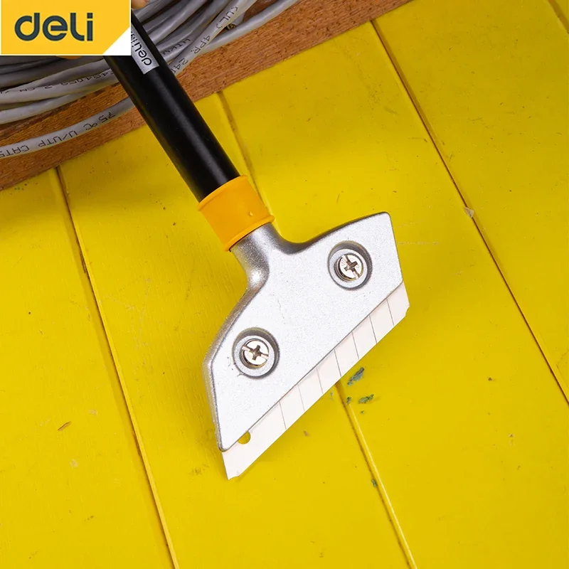 Imagem -03 - Deli 300 600 mm Faca de Descontaminação de com Lâmina Papel Parede Telhas Piso Removedor Pintura Raspador Ferramentas Limpeza Aço Inoxidável