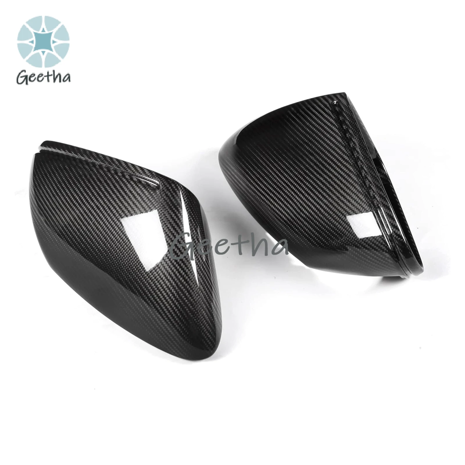 

For Carbon Fiber Side View Mirror Cover Caps Compatible for Porsche 992 911 J1 Taycan 2019-2023 L+R Side Replacement Mirror Cap