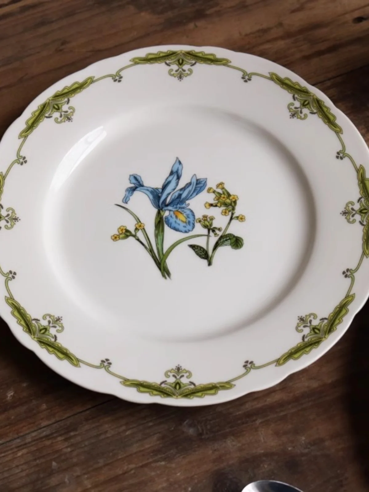 Exported European ceramics, high-end French elegant daffodils, western dinner plates, retro 8-inch plates, dessert plates