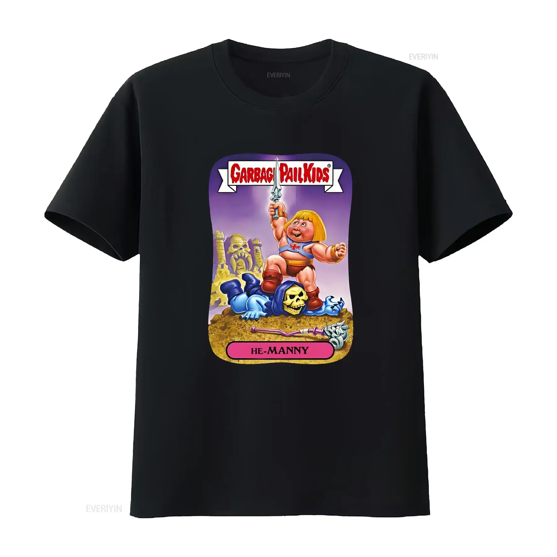 He Manny Garbage Pail Kids T Shirt all colors vintage Washed Top For Everyday Wear Comfortable Slightly Breathable Stylish
