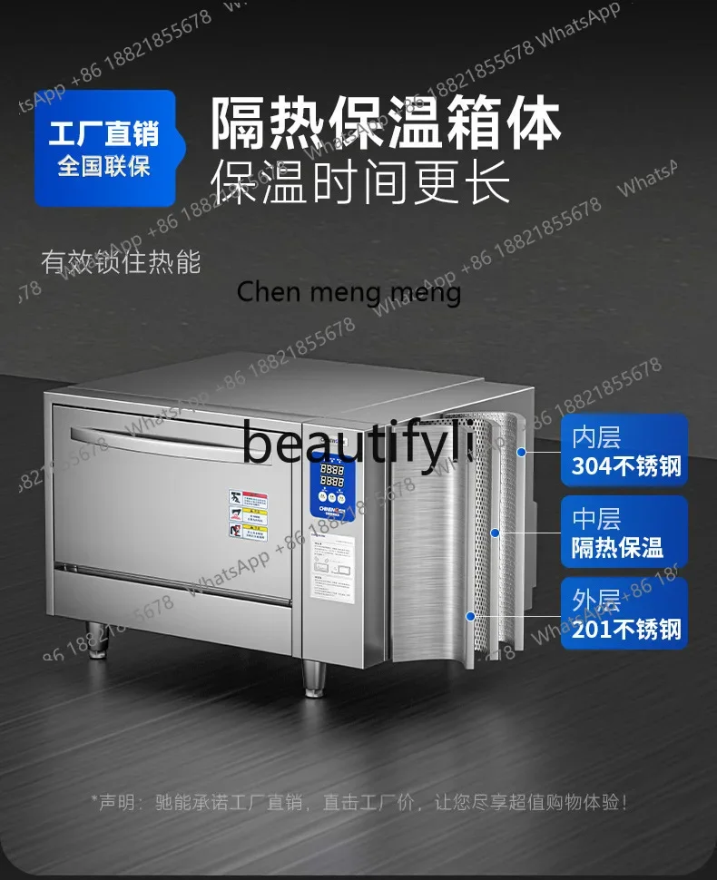 AB02  Commercial Small Hotel Catering Equipment Electric Steamer Cabinet Large 380V Steaming Machine for Canteens