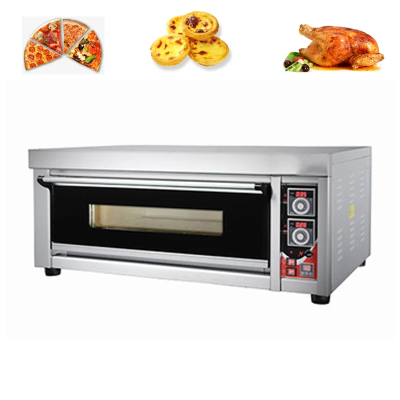 Commercial 3 Deck 6 Trays Gas Deck Oven For Bakery Bread Or Cake With Digital Temperature Display