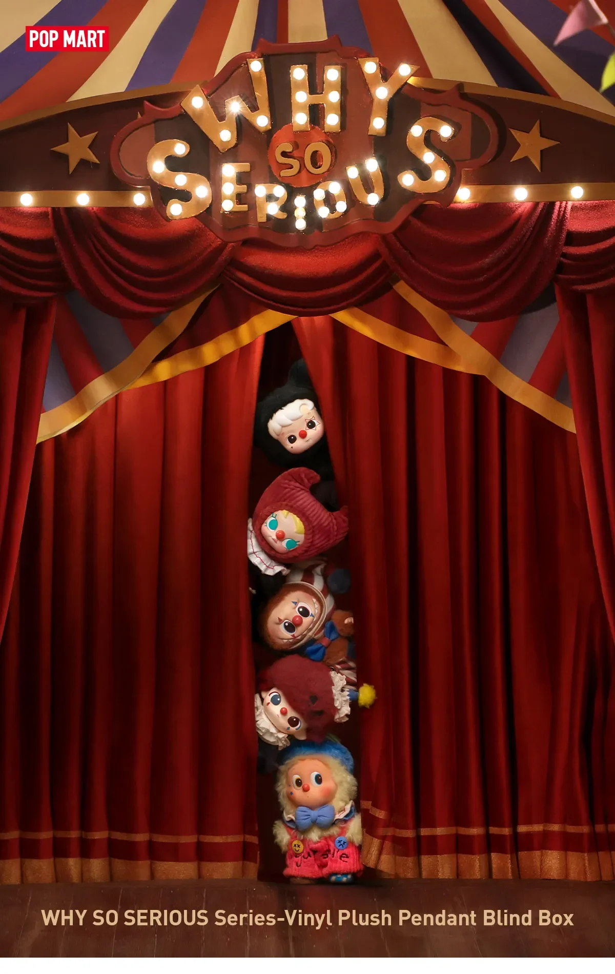 

POP MART Halloween WHY SO SERIOUS Series Labubu Dimoo Molly Hacipupi Twinkle Twinkle слепая коробка плюшевая игрушка Коллекционная фигурка
