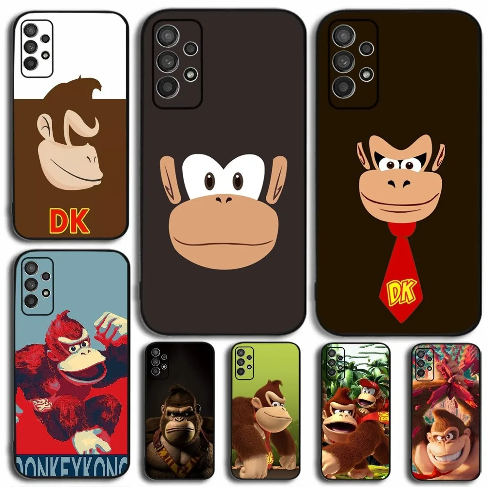 D-Donkey kong game Phone Case For Samsung Galaxy A13,A21s,A22,A31,A32,A52,A53,A71,A80,A91 Soft Black Cover