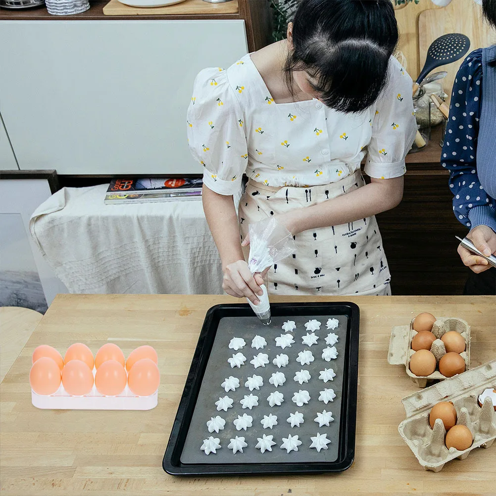 

2Pcs Plastic Egg Holder for Refrigerator Multi-Function Egg Storage Tray Fridge Organizer Keeps Eggs Fresh and Secure