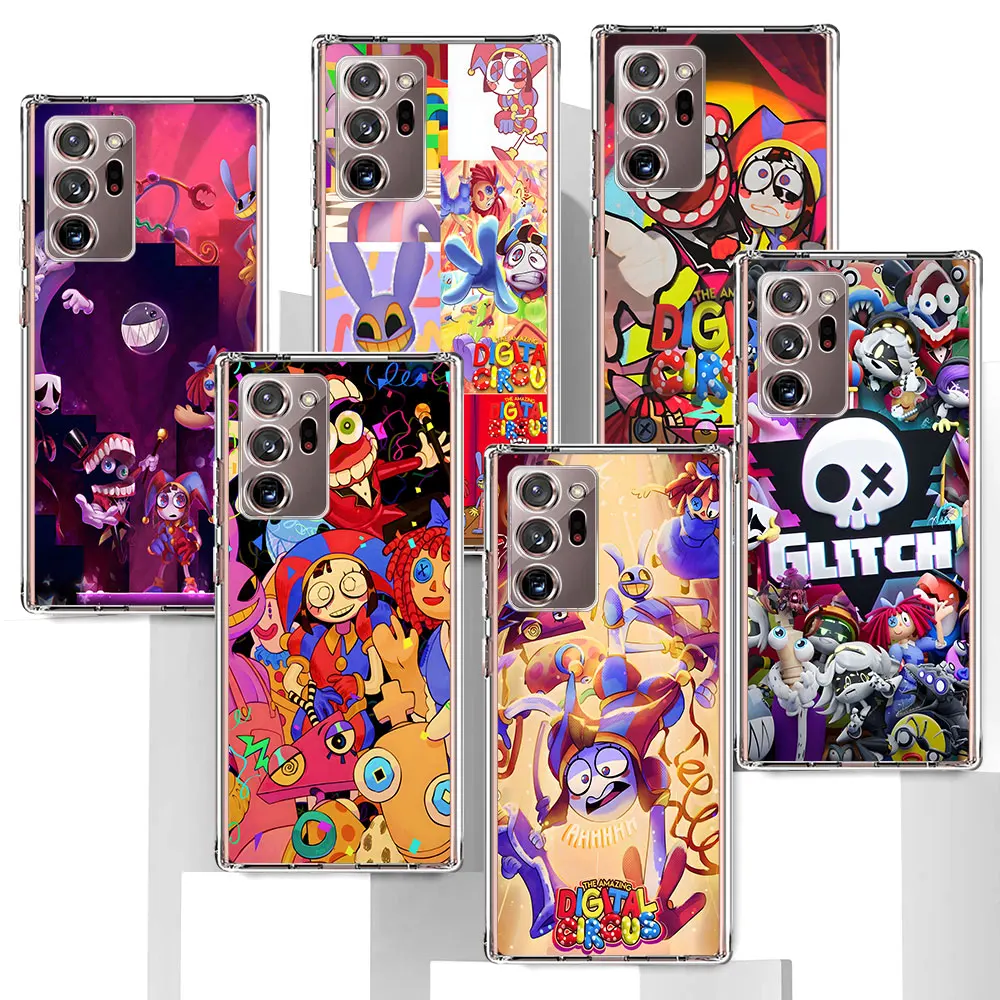 The Amazing Digital Circus Jax Case for Samsung Galaxy Note 20 Ultra 5G 10 Plus 9 8 10 Lite TPU Transparent Phone Cover J4 Coque