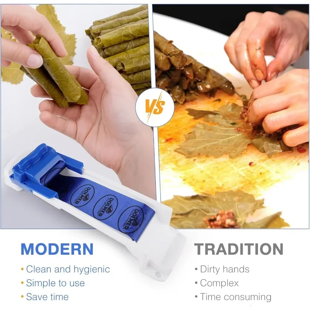 1 Pcs Grape Leaf Roll Machine Vegetable Drum Machine Sushi Meat Roll Tools Kitchen Rattan Leaf Roll Accessories