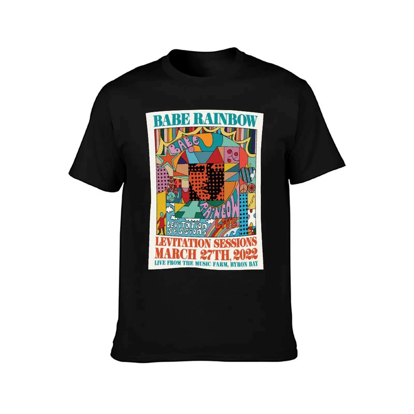 levitation sessions T-Shirt Summer Casual Cotton Tee Oversized Streetwear Tops Vintage Graphic Print Loose Fit Short Sleeve