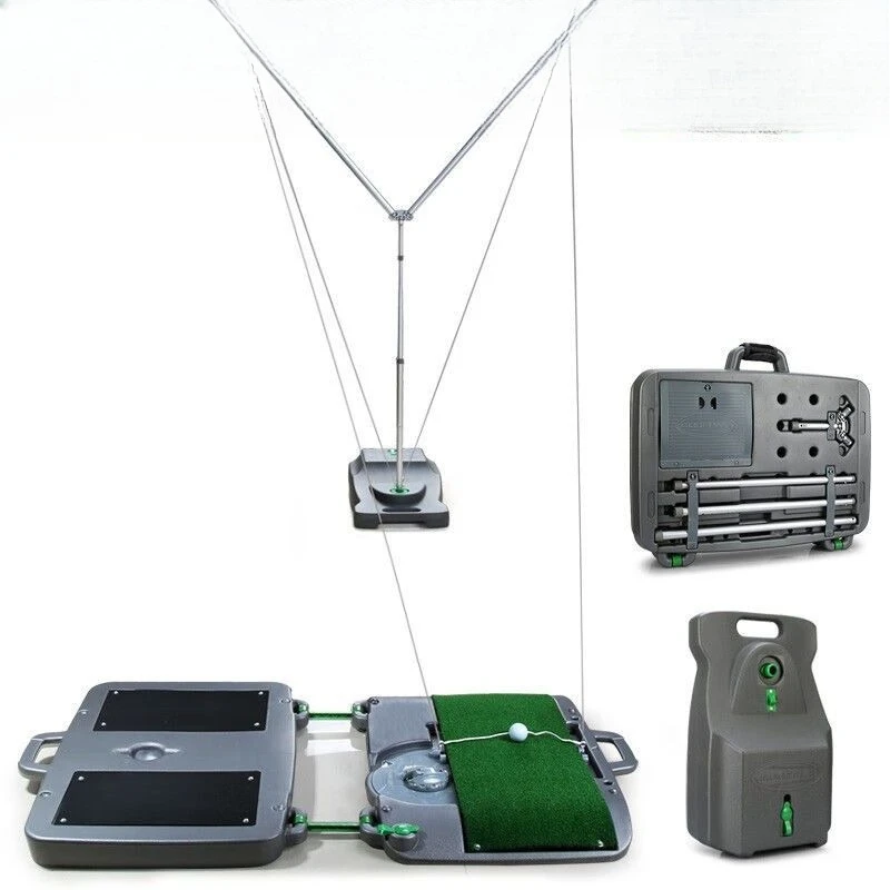 ممارس أرجوحة الجولف ذات العودة التلقائية، يوصي المدرب على ممارسة المبتدئين في المكتب الداخلي والمنزل