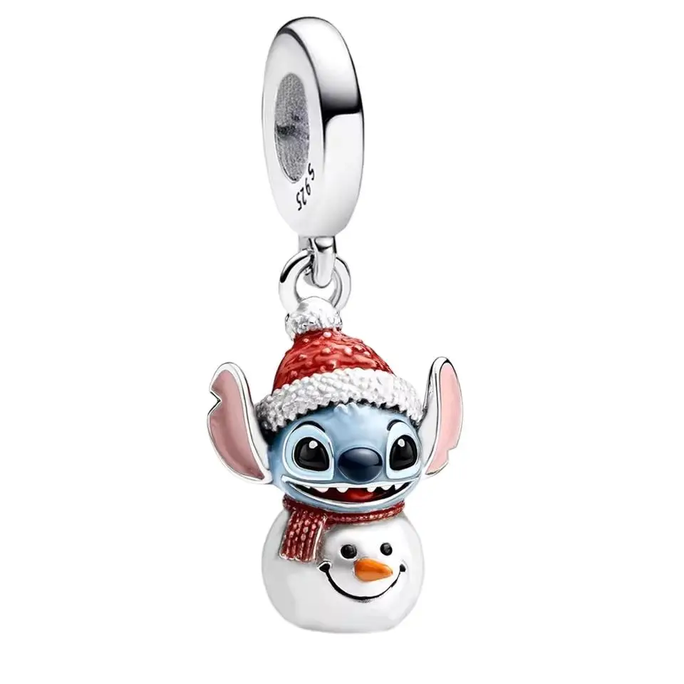 Potdemiel Disney 925 Silber Toy Story Stitch Anhänger Perlen Passend für Halskette Armband DIY Geburtstag Damen Edle Party Überraschungsgeschenke