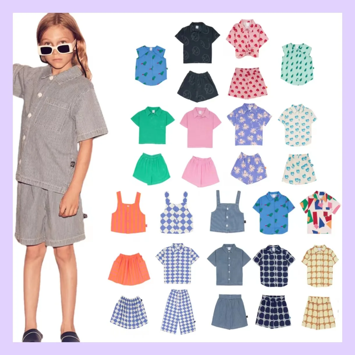 

Детская одежда, новые весенне-Летние Ретро Топы с коротким рукавом и брюки для мальчиков и девочек, корейский вариант, Детские комплекты из 2 предметов