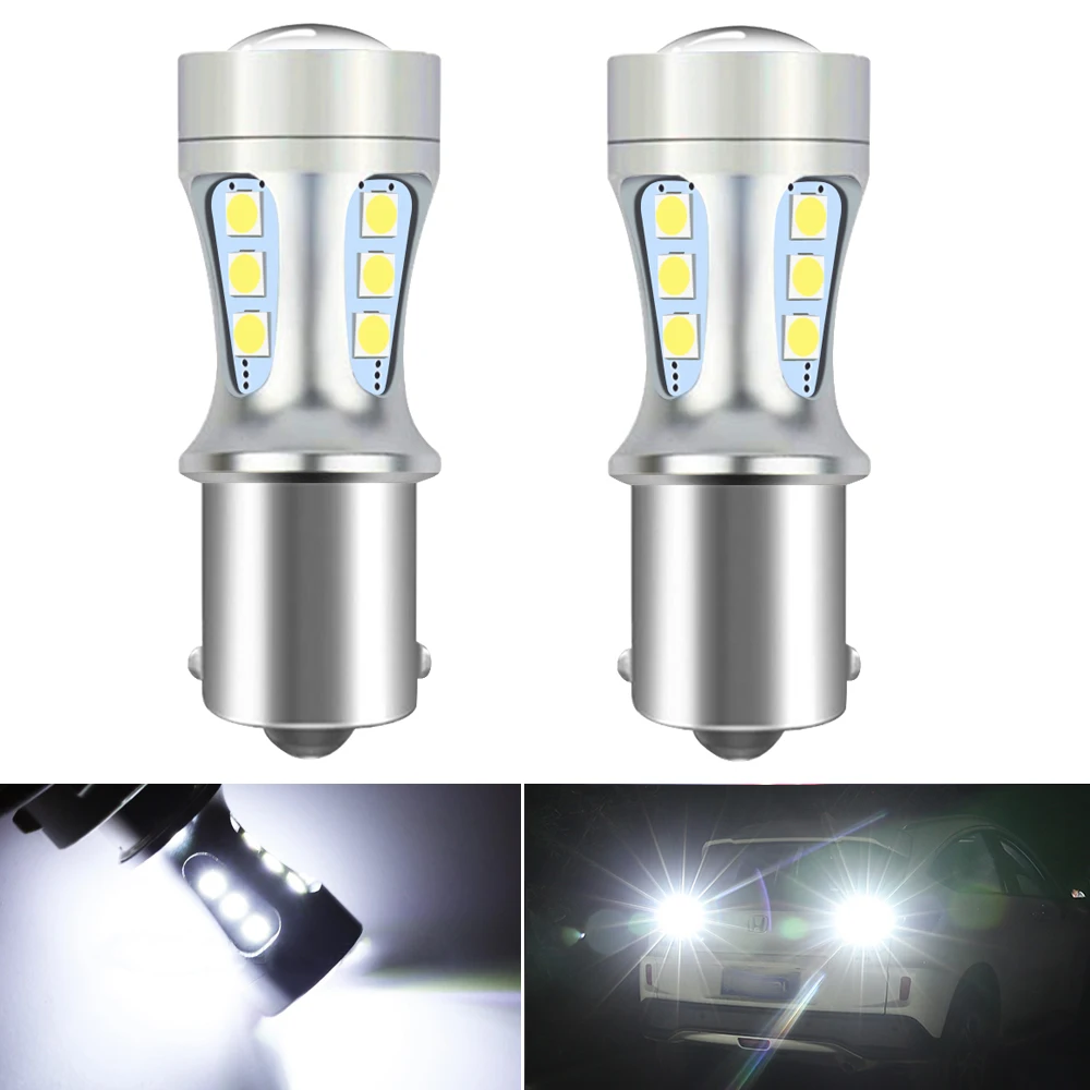 BA15S 1157 LED Bulb T15 T20 T25 For Ford Focus 2 3 Fusion Flex Fiesta Escape C-Max Edge F-150 Car Backup Reverse Light DRL White