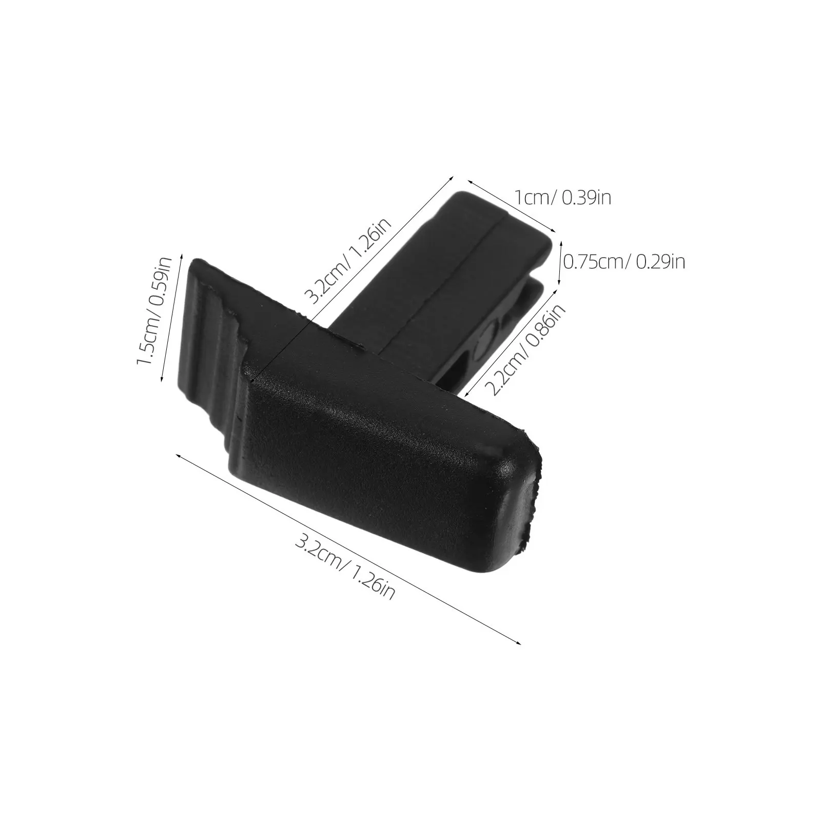 14Pcs Telescoping Buckles Plastic Anti Theft Switch Buttons Universal Replacement Extension Ladder Accessories Black
