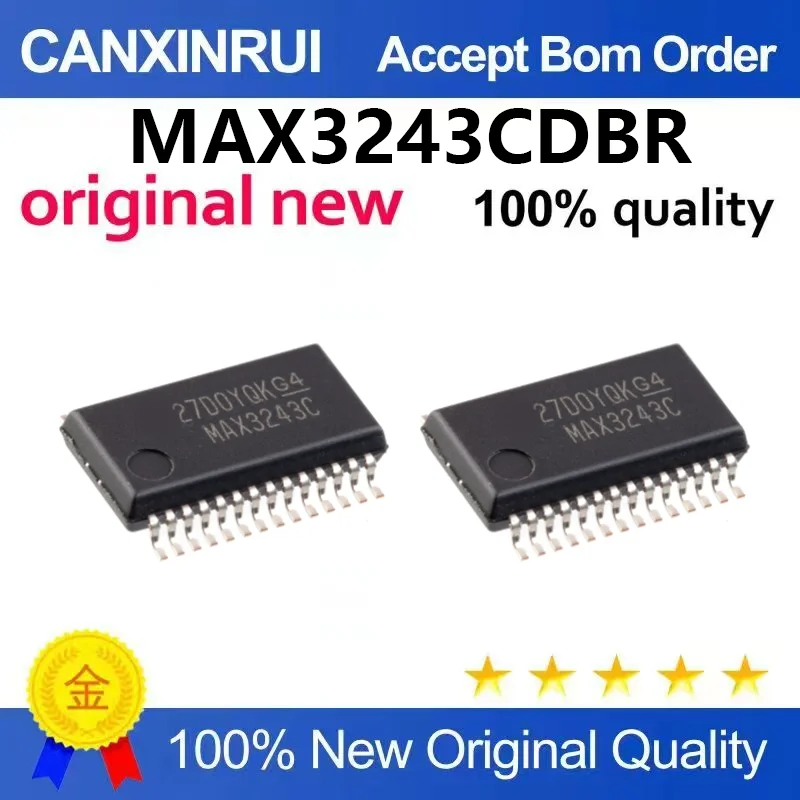 （5pcs-100pcs)Original MAX3243CDBR RS232 chip patch SSOP-28