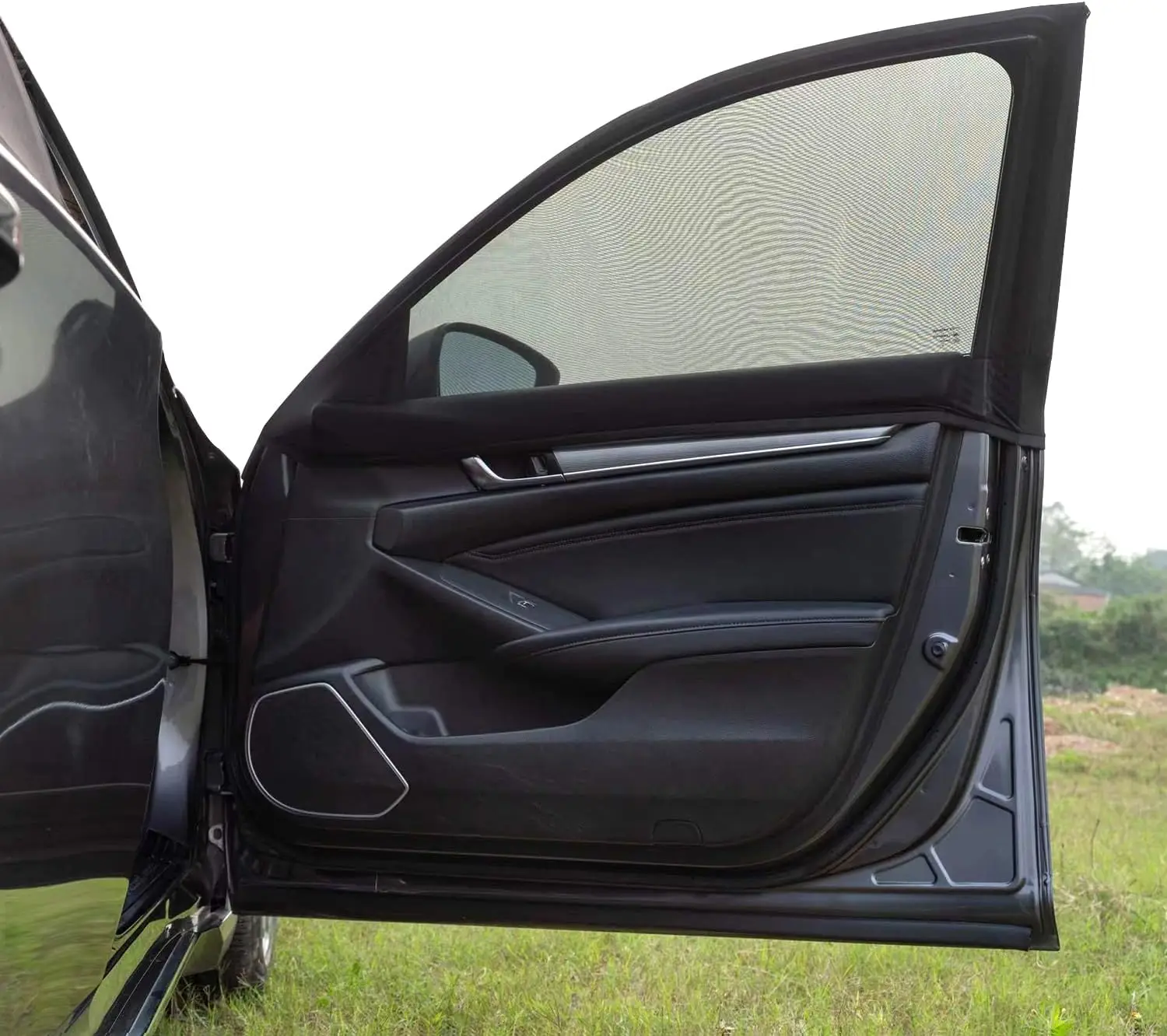 

Car Front Side Window Shades 2 Pack Breathable Mesh Sun Screens for Car Camping, Fit 95% Cars and SUVs