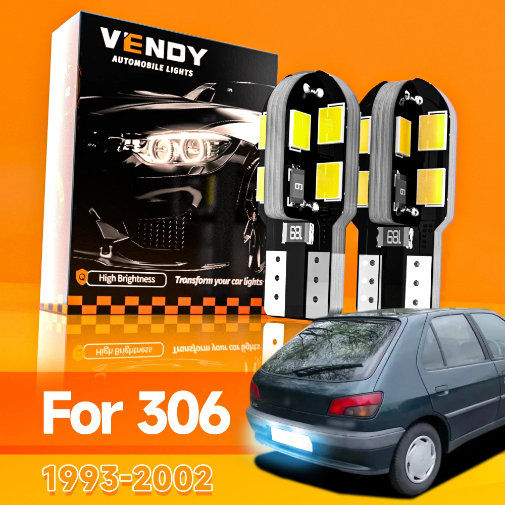 

2pcs For Peugeot 306 1993-2002 LED License Plate Light 1994 1995 1996 1997 1998 1999 2000 2001 Canbus Accessories