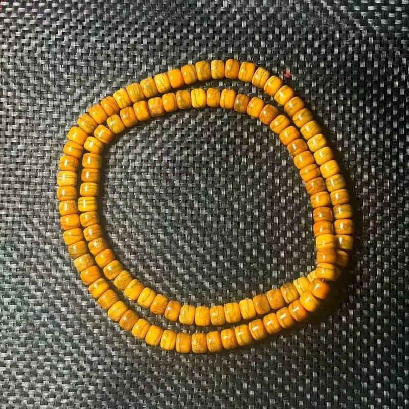 108 Old-Style Cow Bone Buddhist Bead Sweater Chain Men'S Long Necklace