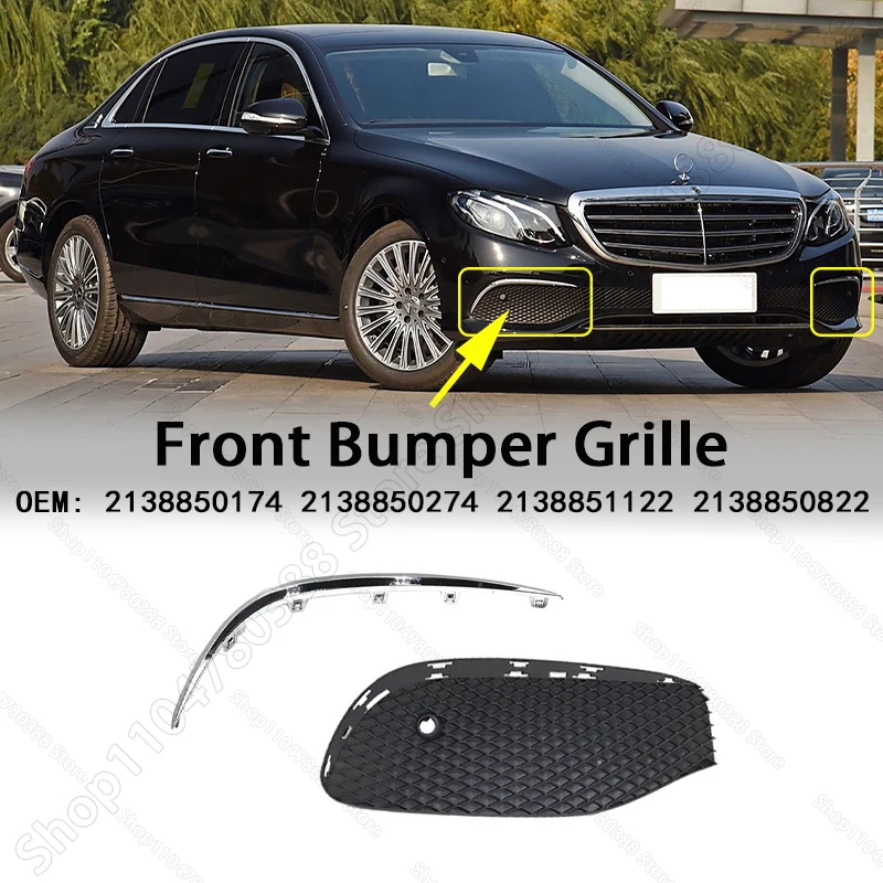 

Front Bumper Fog Lamp Grille Trim For 2017-2019 W213 Mercedes Benz E300 E400 E450 2138850174 2138850274 2138851122 2138850822