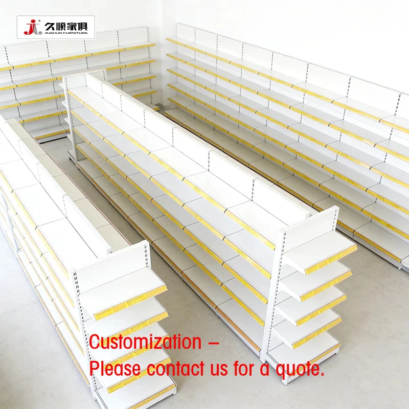 custom.JIUSHUN Estantes para Supermercados, Tiendas de Comestibles, Góndolas de Supermercado, Estanterías de Exhibición
