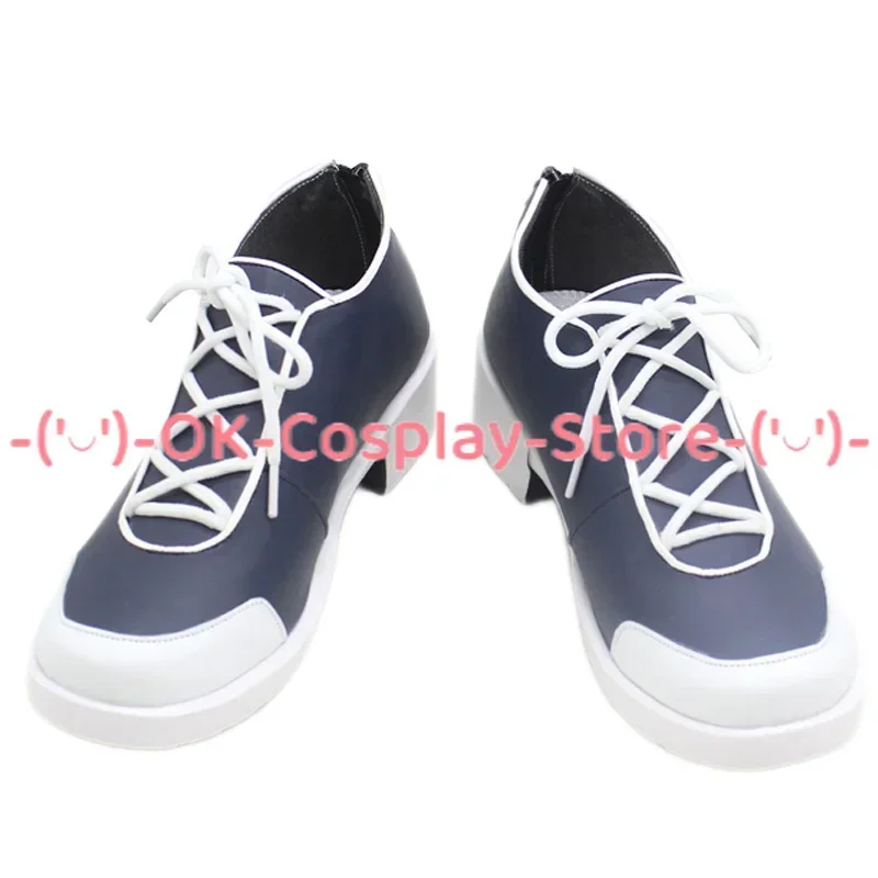 [Angepasst] Blau Archiv Tadaraku Mari Cosplay Schuhe Anime Spiel Roleplay Prop Halloween Karneval Urlaub Party PU Leder Stiefel