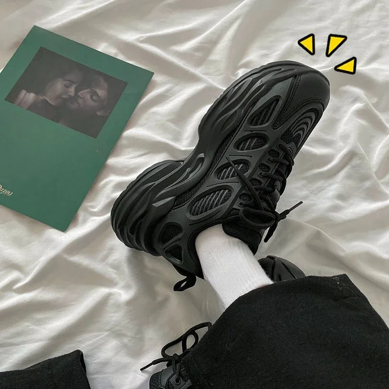 

Мужская спортивная обувь для бега, дышащая, простая, оригинальная, модная, корейская, легкая, унисекс, для спортзала, мужские повседневные кроссовки, сетчатый верх