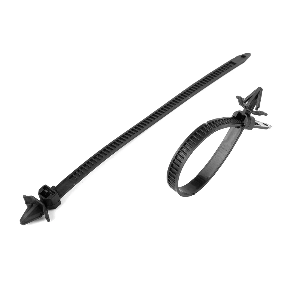 Black Mixed Cable Tie Car Accessories Bundled Wire Bands 5 Optional Sizes 5*70mm 7.8*115mm 7.8*150mm 8.2*155mm