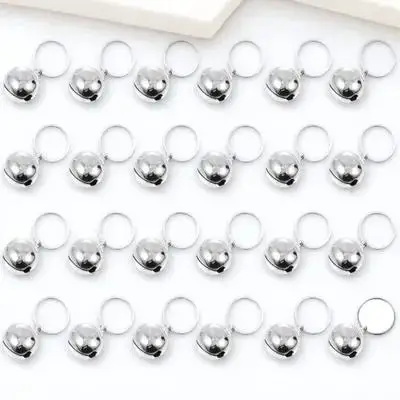 

24Pcs Metal Bells Festive Decor Home Office Restaurant Store Christmas Showcase Cat Bells Adorable Collar Bell