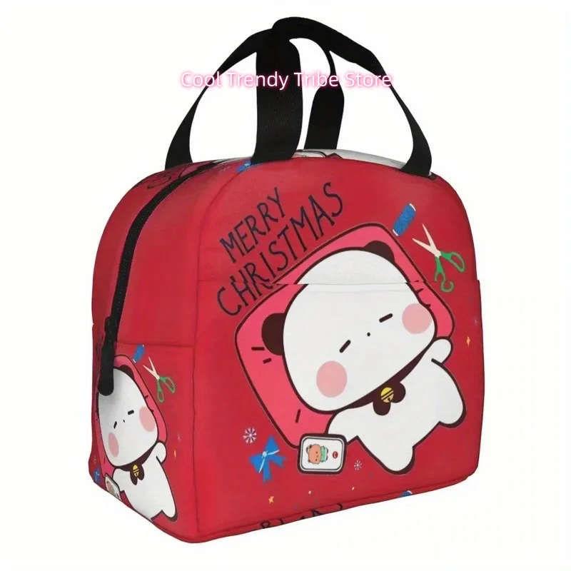 Bubu And Dudu Christmas Celebration Insulated Lunch Bag Thermal Bag Lunch Container Holidays Xmas Tote Lunch Box Food Bag School