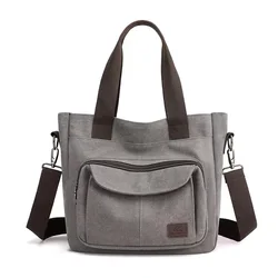 Nuova borsa di tela in stile coreano borsa da donna borsa a tracolla borsa a tracolla grande da donna Casual di grande capacità borsa a tracolla retrò