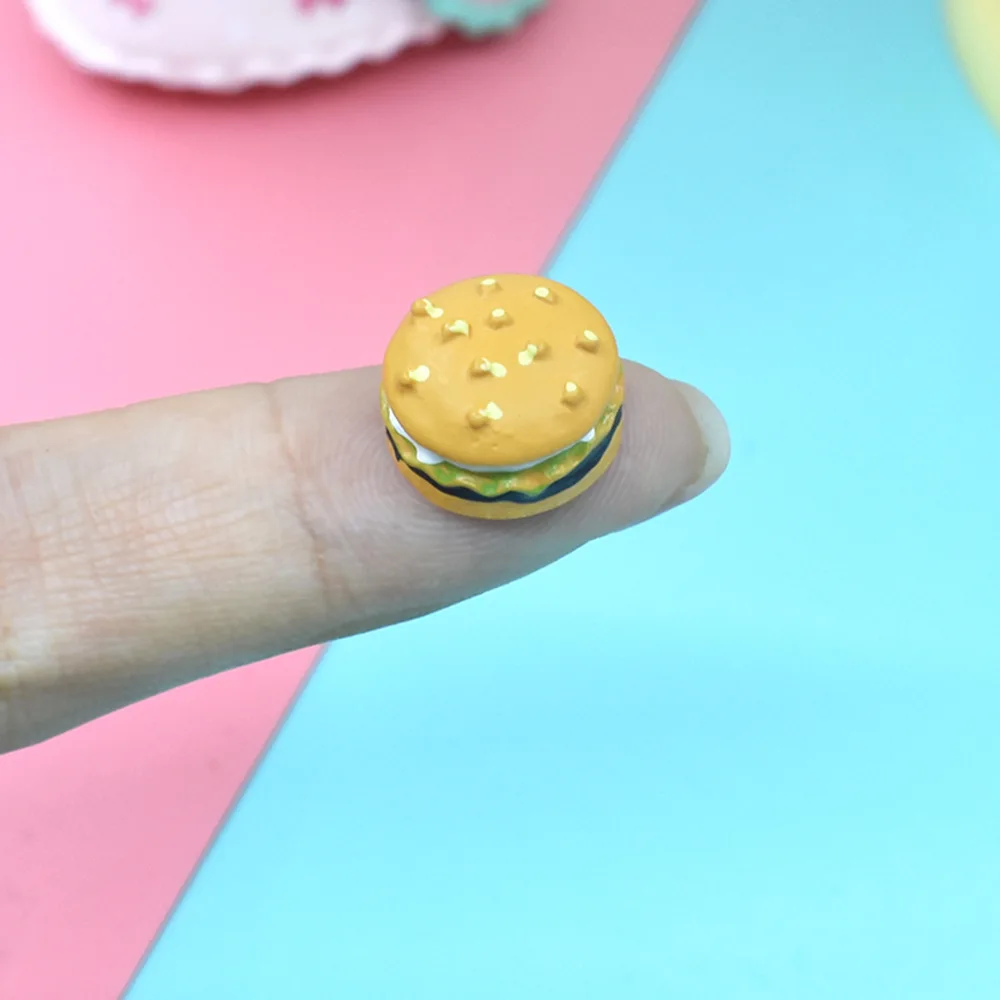 10pcs Mini Hamburger Filler For Clear/Fluffy Mud Box Popular Toys Kids Lizun Slime DIY Kit Accessories Children Modeling Clay