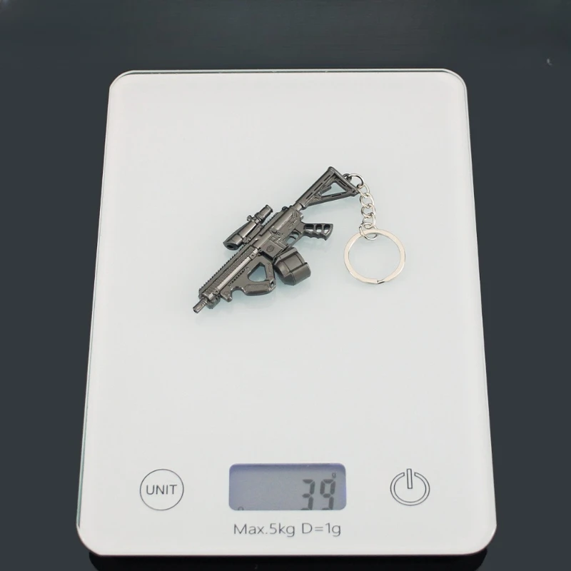 9 センチメートル/3.54 インチアリーナブレイクアウトミニ H416 アサルト小型銃キーホルダーゲーム周辺機器ペンダント金属武器モデルコレクションギフトおもちゃ